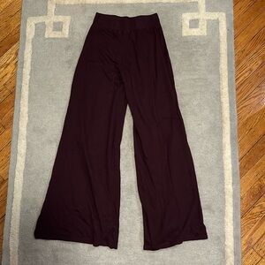 Burgundy Urban Outfitters Flare Pants